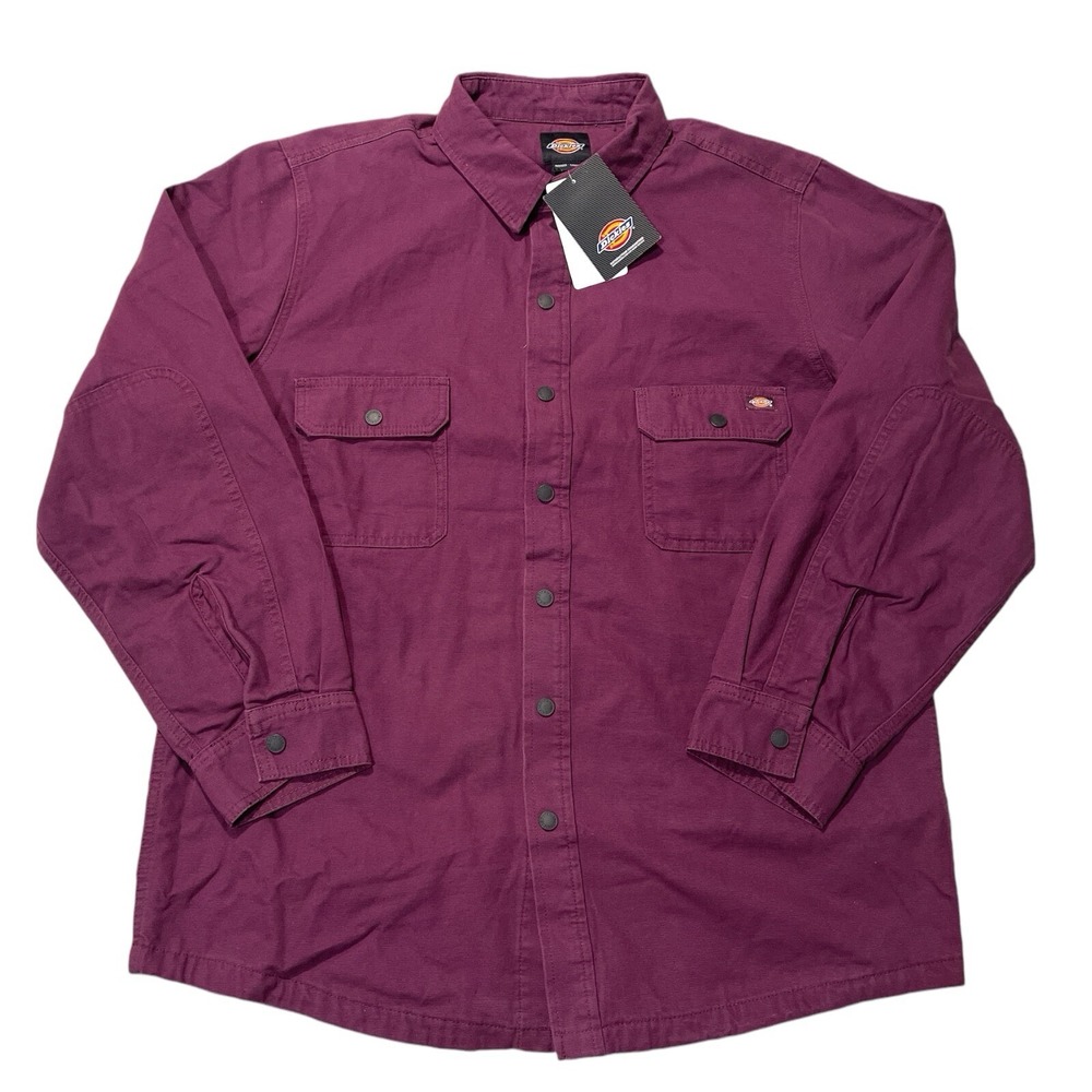 Dickies‎ Duck Flannel Lined Cotton Button-Up Long Sleeve Shirt Men's 2XL